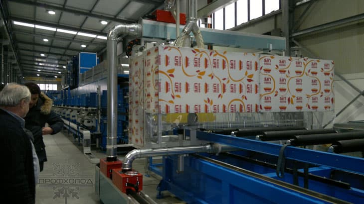 The continuous line at the new ProfHolod’s plant